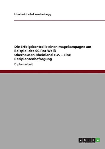 Die Erfolgskontrolle einer Imagekampagne am Beispiel des SC Rot-Weiß Oberhausen-Rheinland e.V. - Eine Rezipientenbefragung