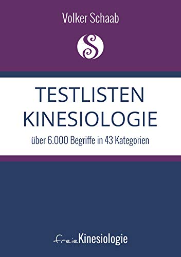 Testlisten Kinesiologie: über 6.000 Begriffe in 43 Kategorien