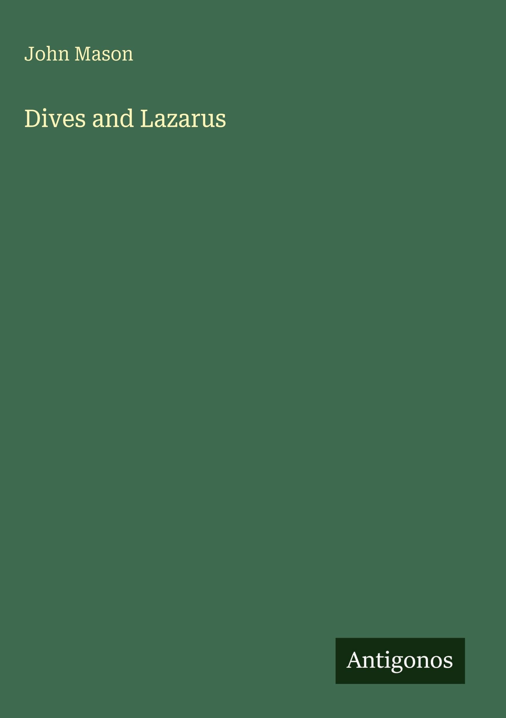 Dives and Lazarus