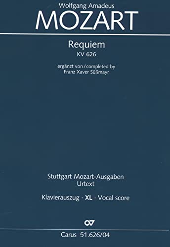 Requiem (Klavierauszug XL) - Wolfgang Amadeus Mozart Kartoniert (TB)