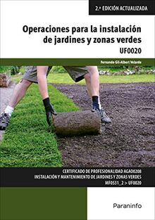 Operaciones para la instalación de jardines y zonas verdes