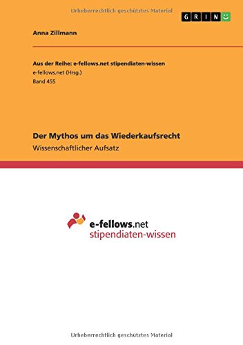 Der Mythos um das Wiederkaufsrecht