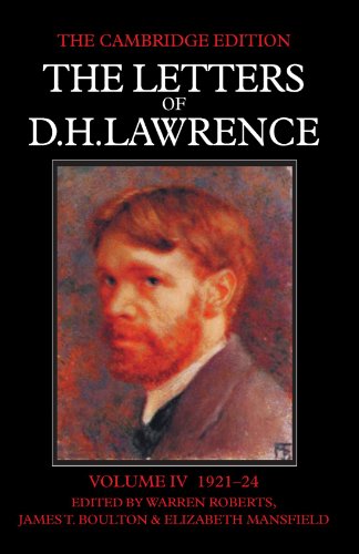 The Letters of D. H. Lawrence 8 Volume Set in 9 Paperback Pieces: The Letters of D. H. Lawrence: Volume IV 1921-24 (The Cambridge Edition of the Letters of D. H. Lawrence)