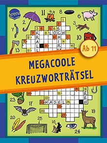 Megacoole Kreuzworträtsel: Extradicker Kreuzworträtselblock für Kinder ab 11 Jahren