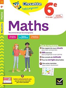 Maths 6e, 11-12 ans : conforme au programme