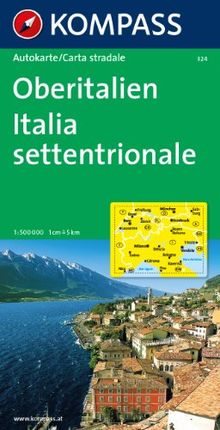 Oberitalien /Italia Settentrionale /Northern Italy /Italie du Nord: Autokarte 1:500000