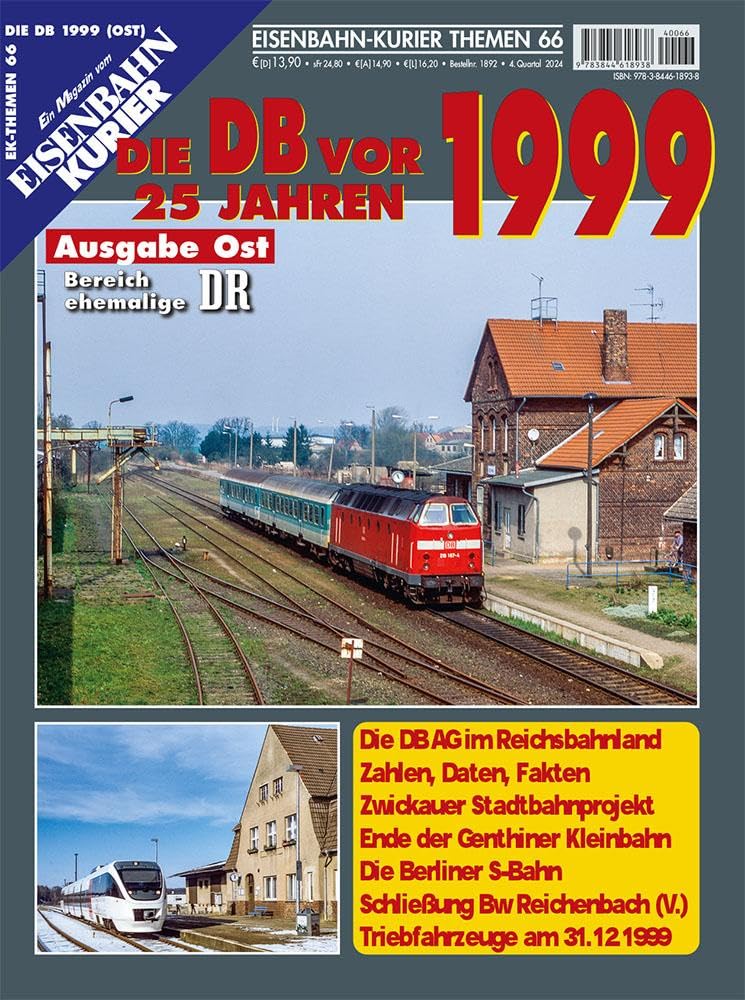 Die DB vor 25 Jahren - 1999 Ausgabe Ost (Die DB vor 25 Jahren - Ost)