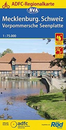 ADFC-Regionalkarte Mecklenburgische Schweiz Vorpommersche Seenplatte, 1:75.000 (ADFC-Regionalkarte 1:75000)