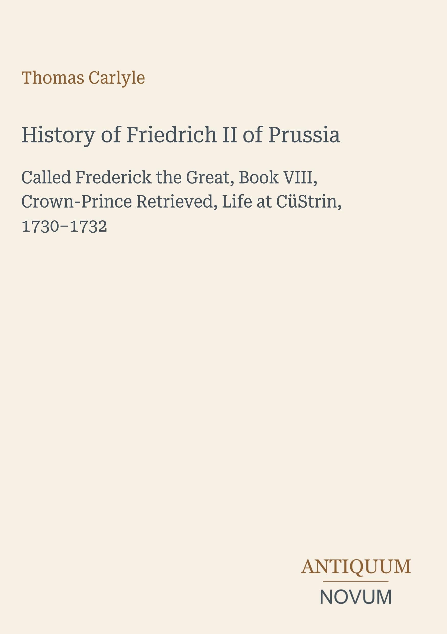 History of Friedrich II of Prussia
