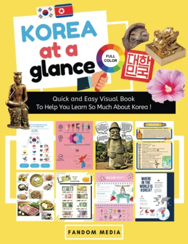 KOREA AT A GLANCE (FULL COLOR): Quick and Easy Visual Book To Help You Learn and Understand Korea! (The K-Pop Dictionary)