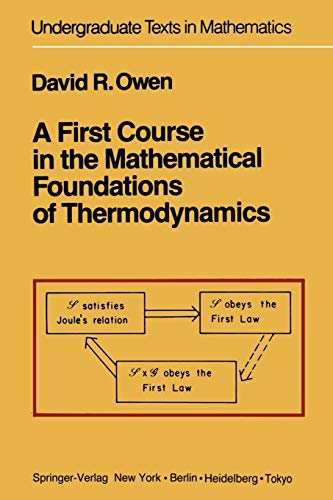 A First Course in the Mathematical Foundations of Thermodynamics (Undergraduate Texts in Mathematics)