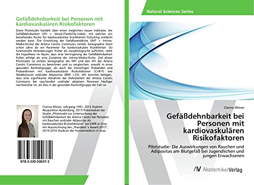 Gefäßdehnbarkeit bei Personen mit kardiovaskulären Risikofaktoren: Pilotstudie: Die Auswirkungen von Rauchen und Adipositas am Blutgefäß bei Jugendlichen und jungen Erwachsenen