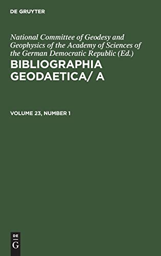 Bibliographia Geodaetica/ A