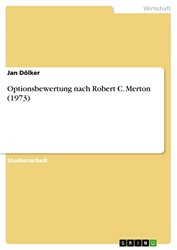 Optionsbewertung nach Robert C. Merton (1973)