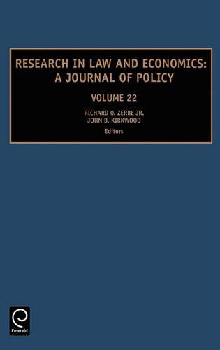 Research in Law and Economics: A Journal of Policy (Research in Law and Economics)