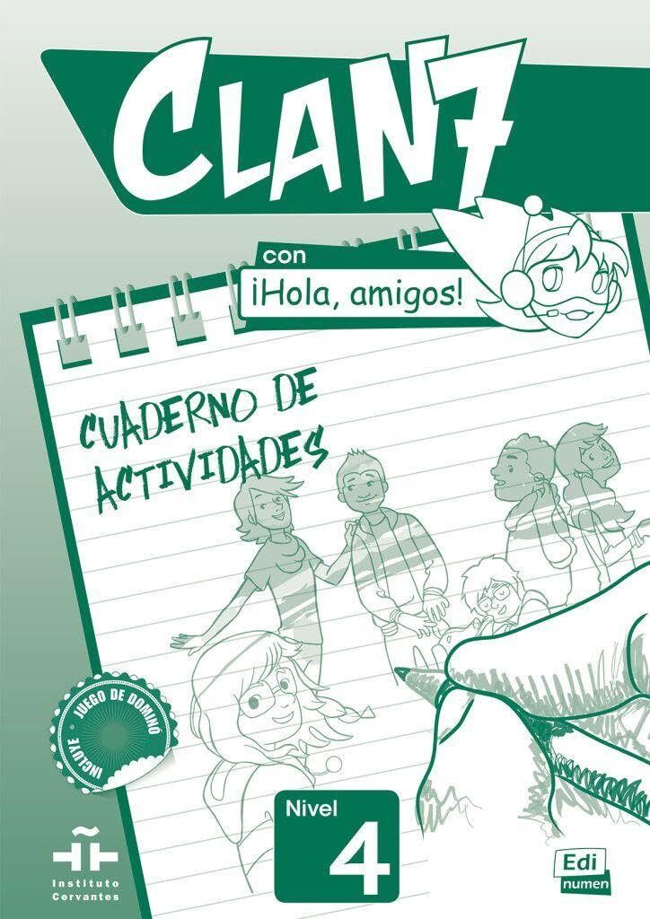 Clan 7 con ¡Hola, amigos! 4. Arbeitsbuch + Stickerbogen