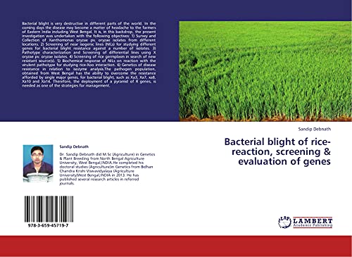 Bacterial blight of rice-reaction, screening & evaluation of genes