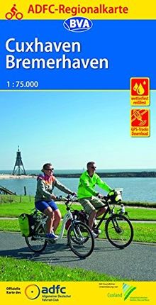 ADFC-Regionalkarte Cuxhaven Bremerhaven mit Tagestouren-Vorschlägen, 1:75.000, reiß- und wetterfest, GPS-Tracks Download (ADFC-Regionalkarte 1:75000)