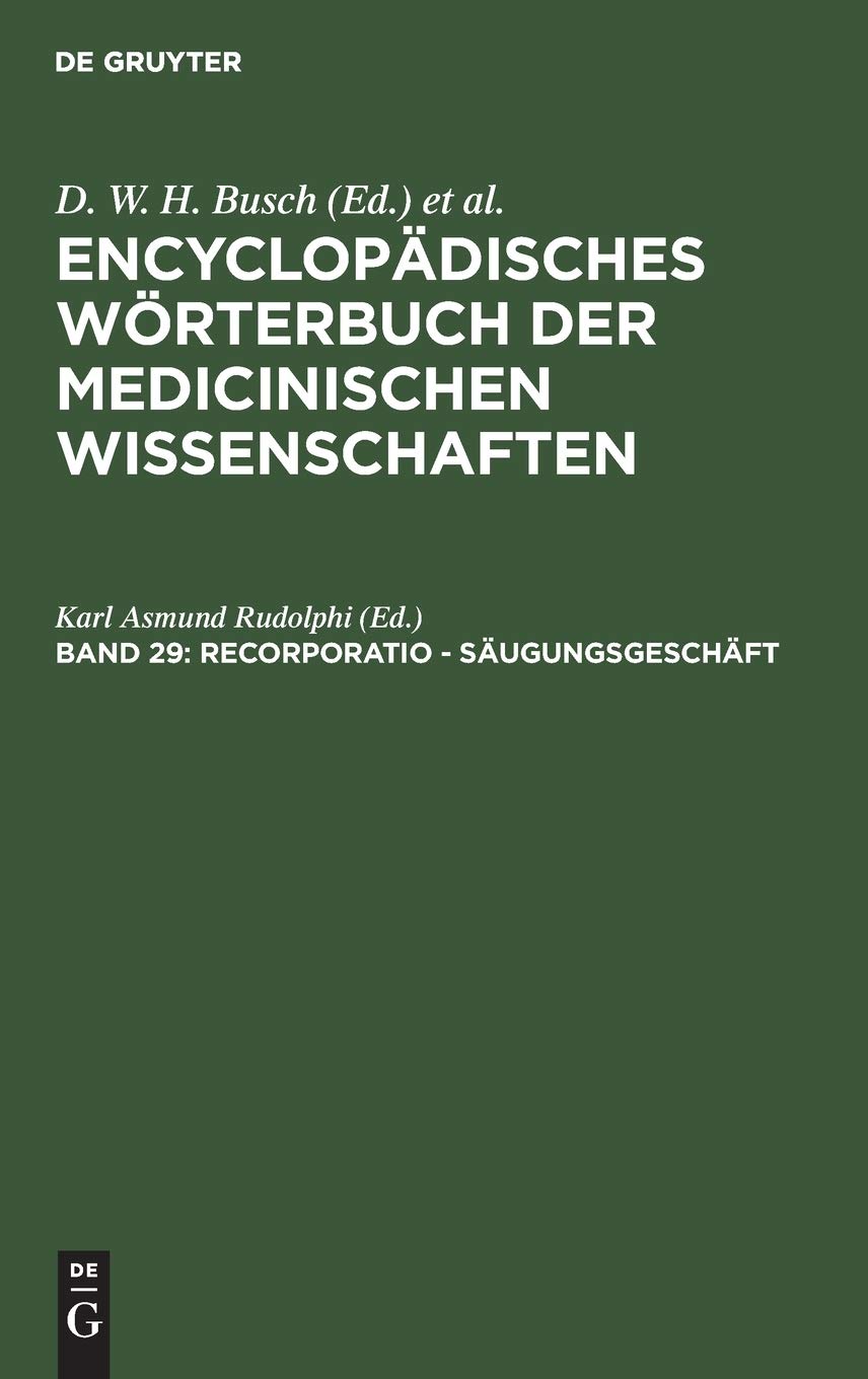 Recorporatio - Säugungsgeschäft (Encyclopädisches Wörterbuch der medicinischen Wissenschaften)