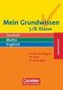 Mein Grundwissen - Gymnasium: Mein Grundwissen. 7./8. Schuljahr. Schülerbuch. Gymnasium . Nachschlagen, Tests, Lösungen (Lernmaterialien)