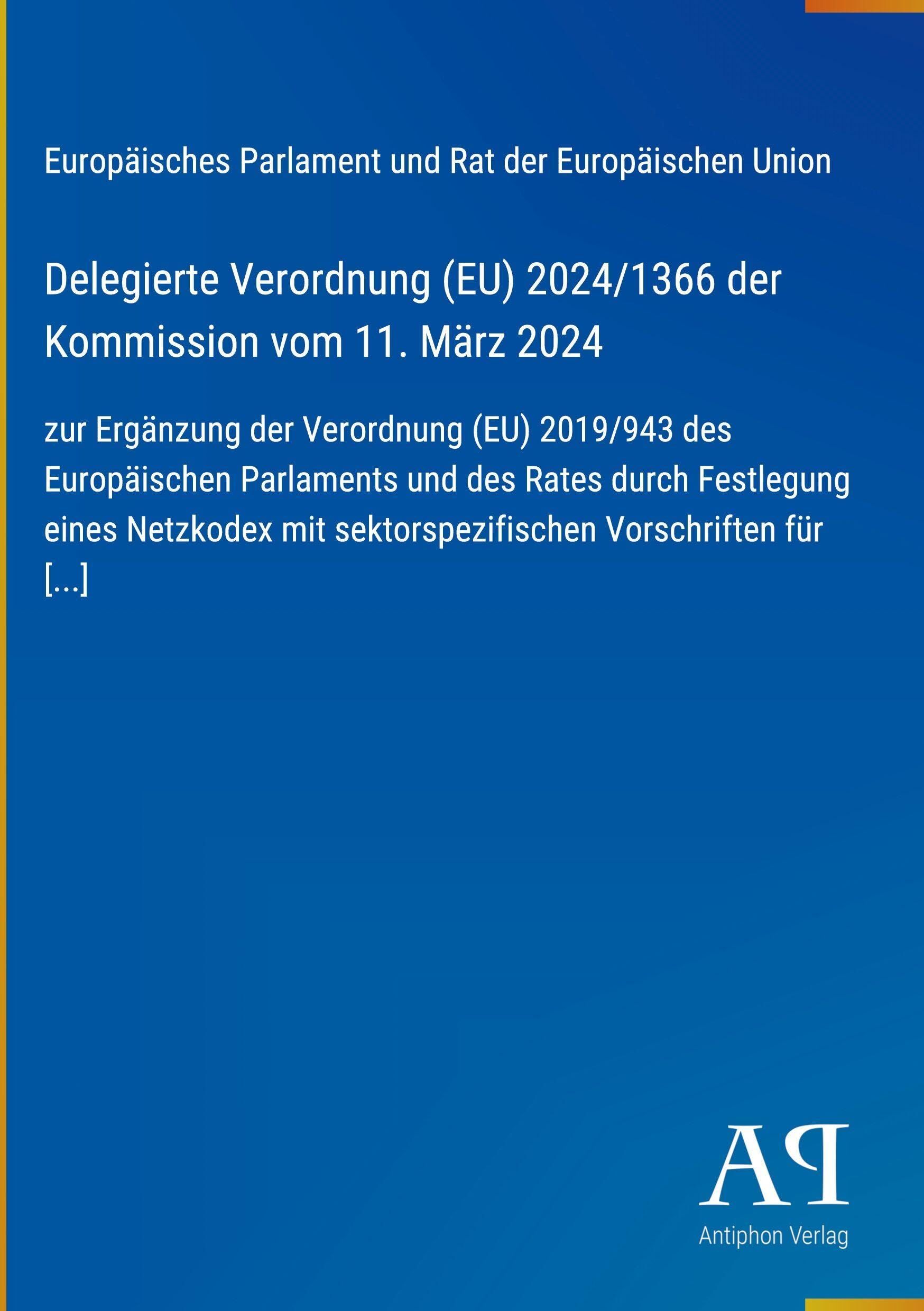 Delegierte Verordnung (EU) 2024/1366 der Kommission vom 11. März 2024