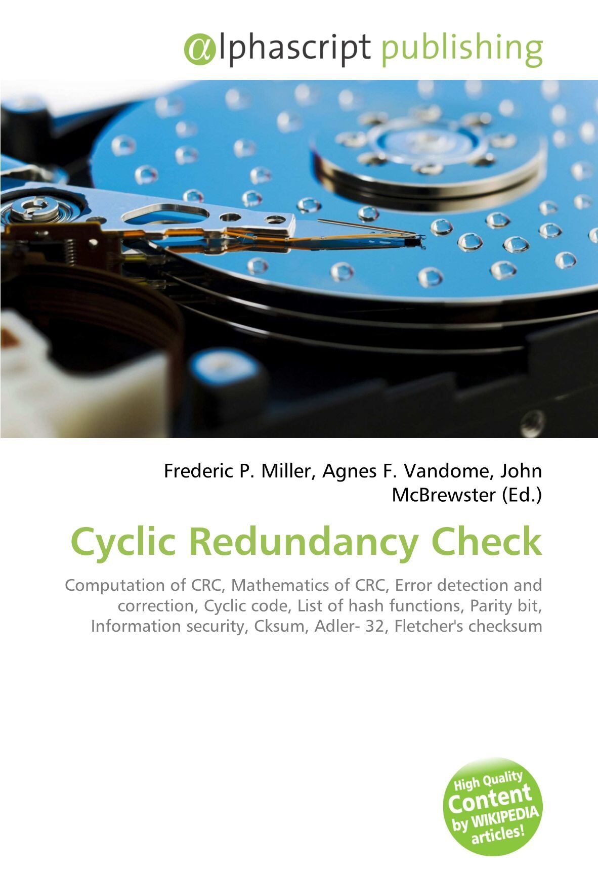 Cyclic Redundancy Check de non renseigné - Livre broché