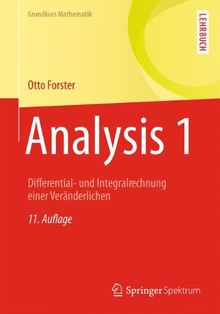 Analysis 1: Differential- und Integralrechnung einer Veränderlichen (Grundkurs Mathematik)