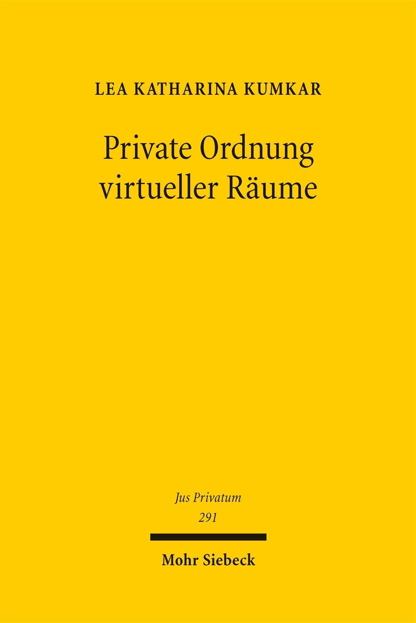 Private Ordnung virtueller Räume