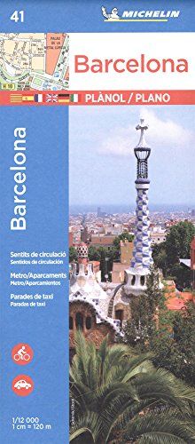 Michelin Barcelona Map No. 41: City Plans (Planos Michelin)