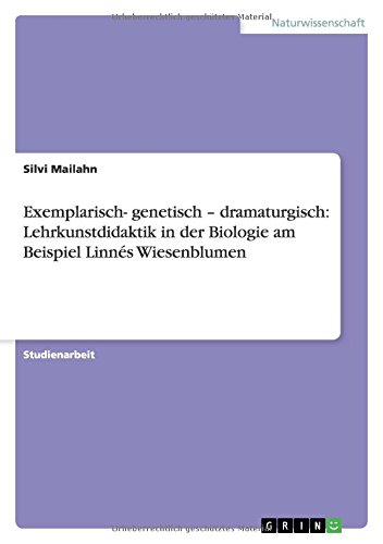 Exemplarisch- genetisch - dramaturgisch: Lehrkunstdidaktik in der Biologie am Beispiel Linnés Wiesenblumen