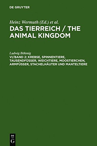 Ludwig Böhmig: Die wirbellosen Tiere: Krebse, Spinnentiere, Tausendfüßer, Weichtiere, Moostierchen, Armfüßer, Stachelhäuter und Manteltiere