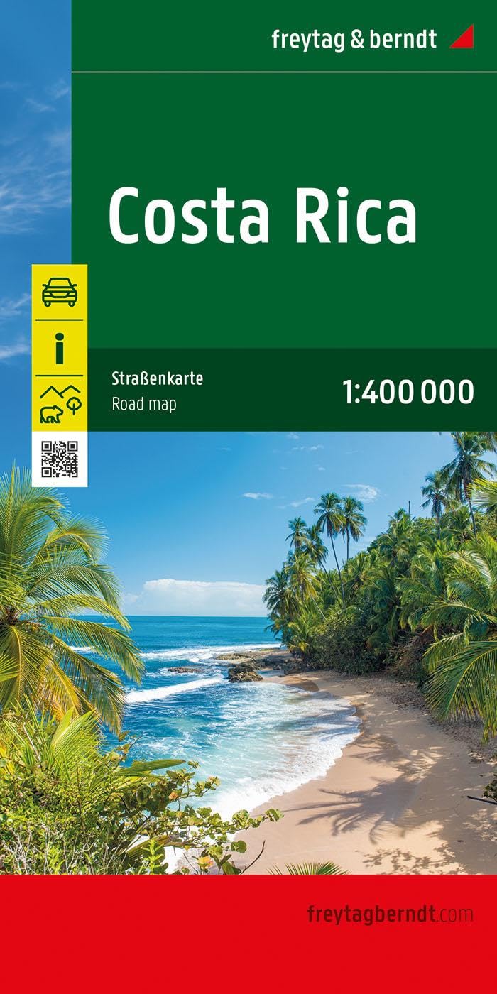 unbekannt Costa Rica, Straßenkarte, 1, 400.000, Freytag & Berndt, Wegenkaart Schaal 1, 400.000 (freytag & Berndt Auto + Freizeitkarten)