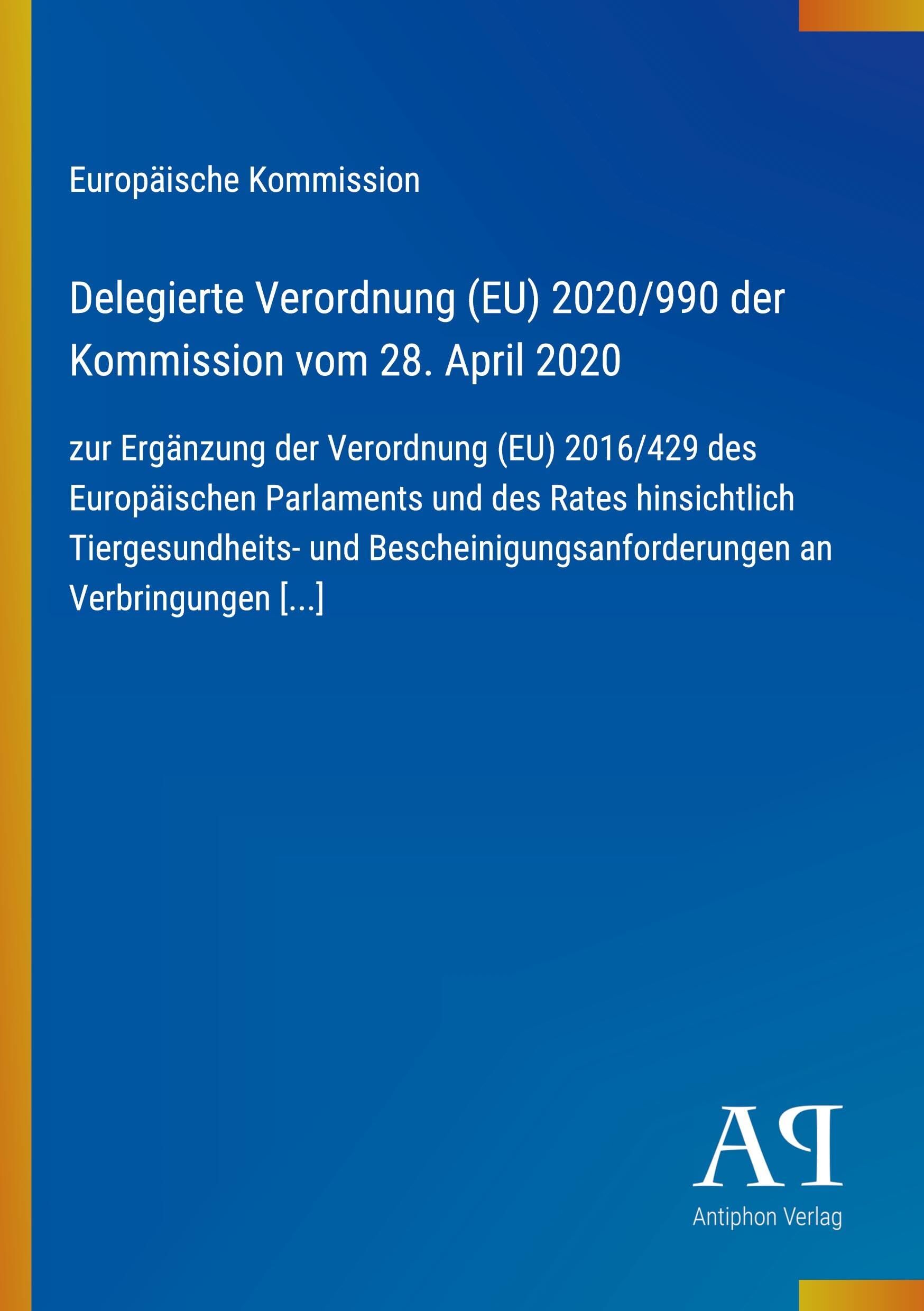 Delegierte Verordnung (EU) 2020/990 der Kommission vom 28. April 2020
