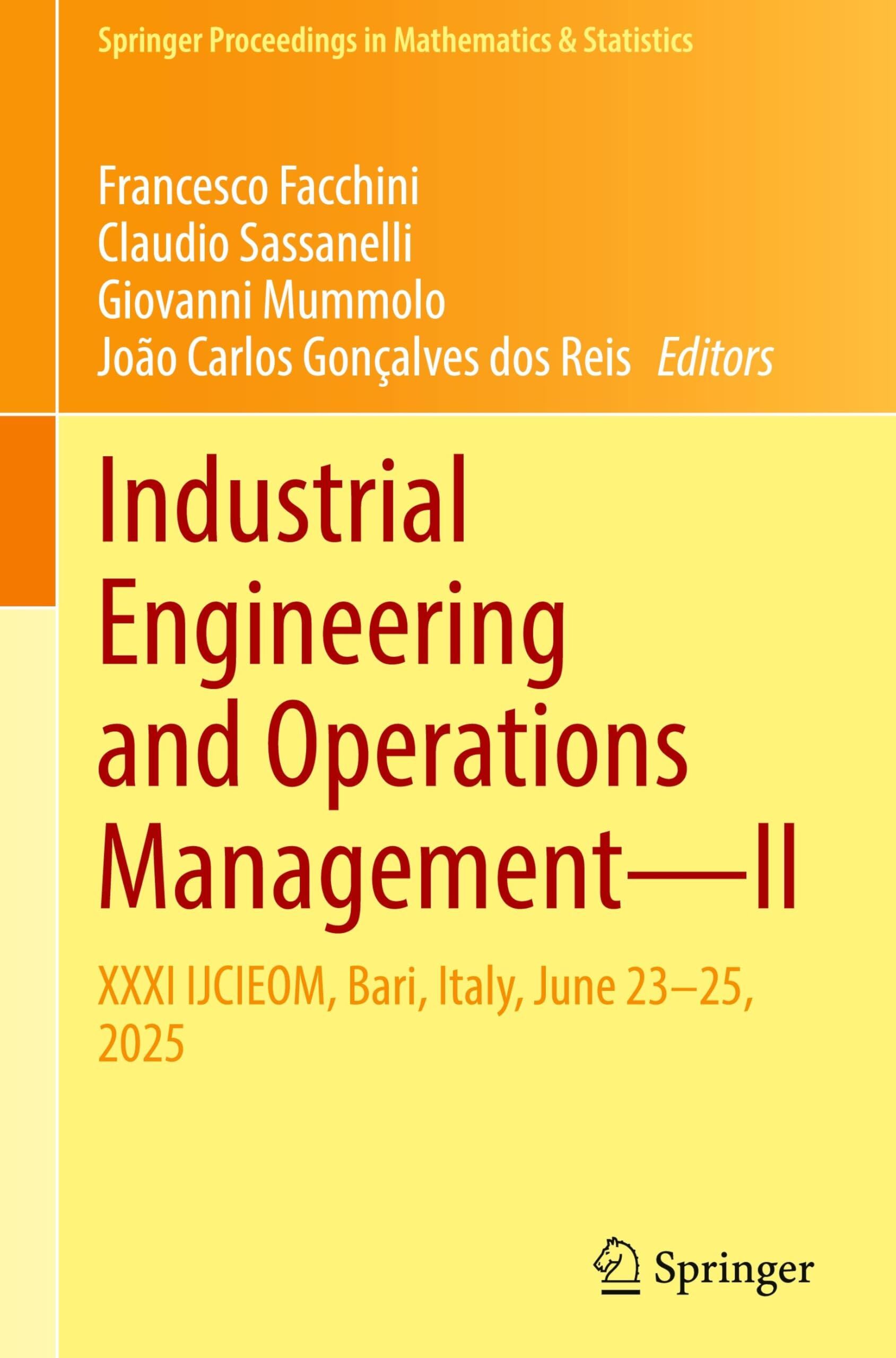 Industrial Engineering and Operations Management-II