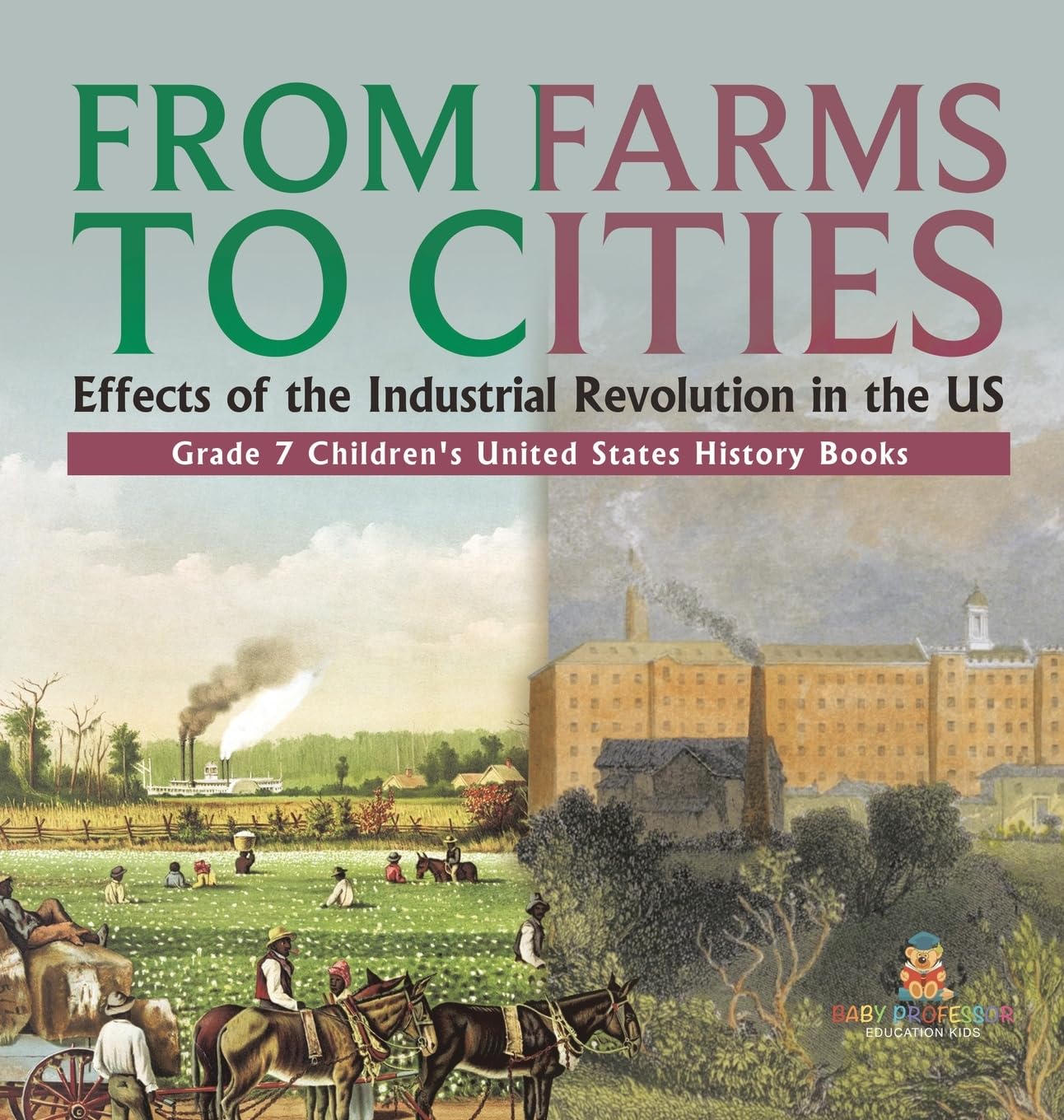 From Farms to Cities: Effects of the Industrial Revolution in the US Grade 7 Children's United States History Books