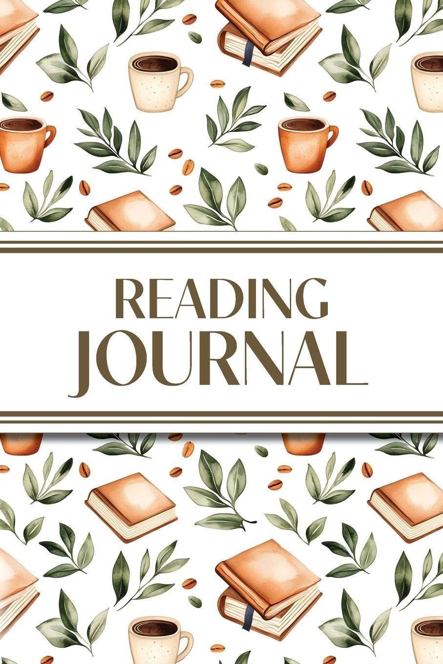 Reading Journal (Leaves, Coffee & Books): 6x9 Book Lover's Diary; Book/Series Reviews, Reading Tracker, Favorite Book List, Favorite Quotes, Reading Challenges, and More!