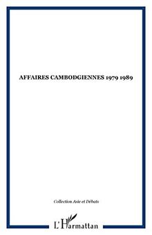 Affaires cambodgiennes : 1979-1989