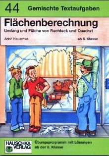 Flächenberechnung. Gemischte Textaufgaben (Umfang und Fläche von Rechteck und Quadrat)