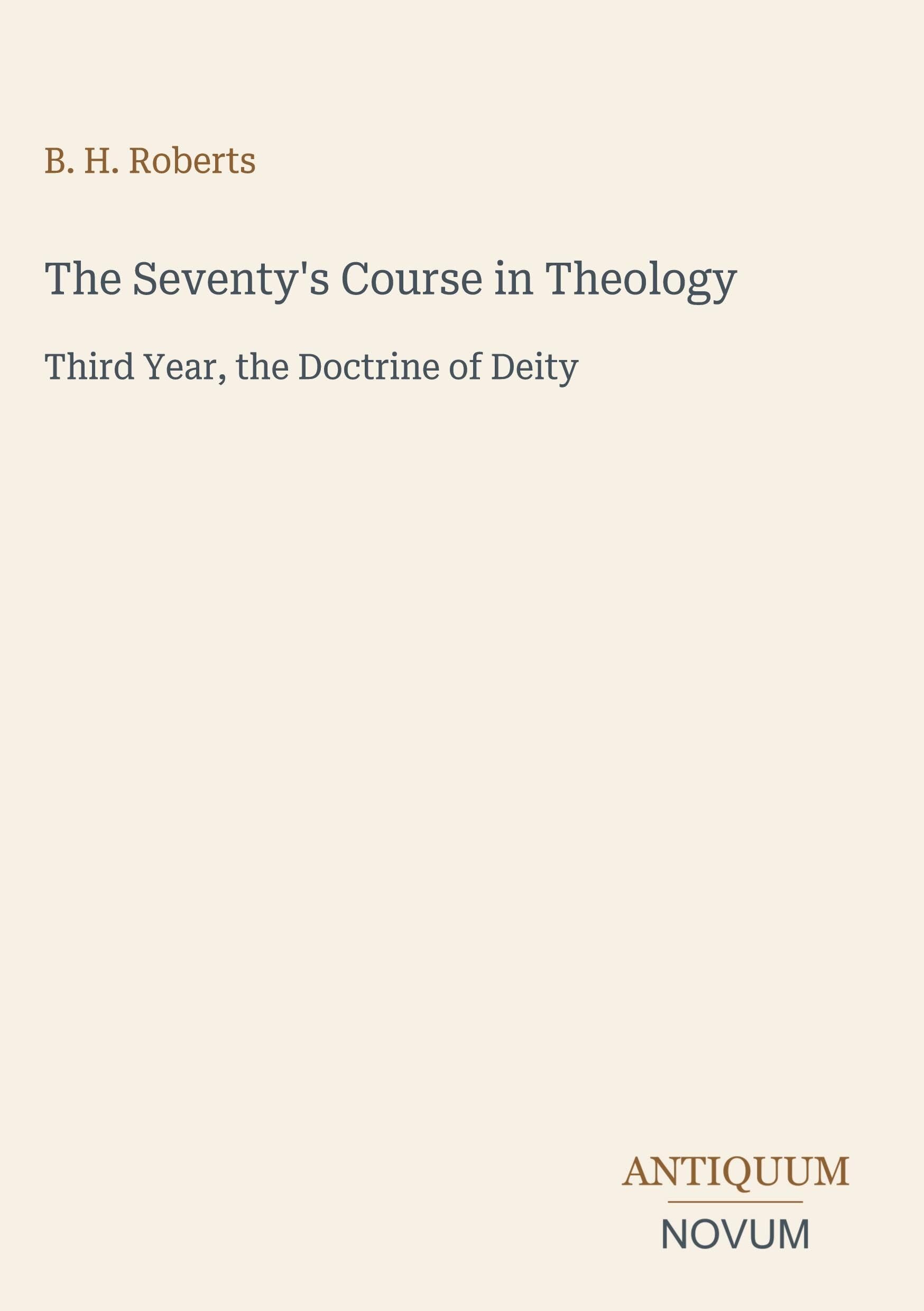 The Seventy's Course in Theology