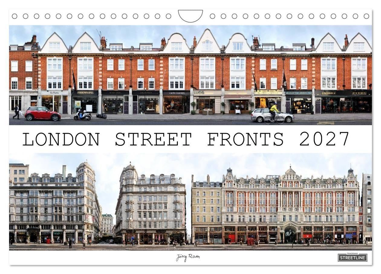London Street Fronts 2027 / UK-Version (Wall Calendar 2027 DIN A4 landscape), CALVENDO 12 Month Wall Calendar