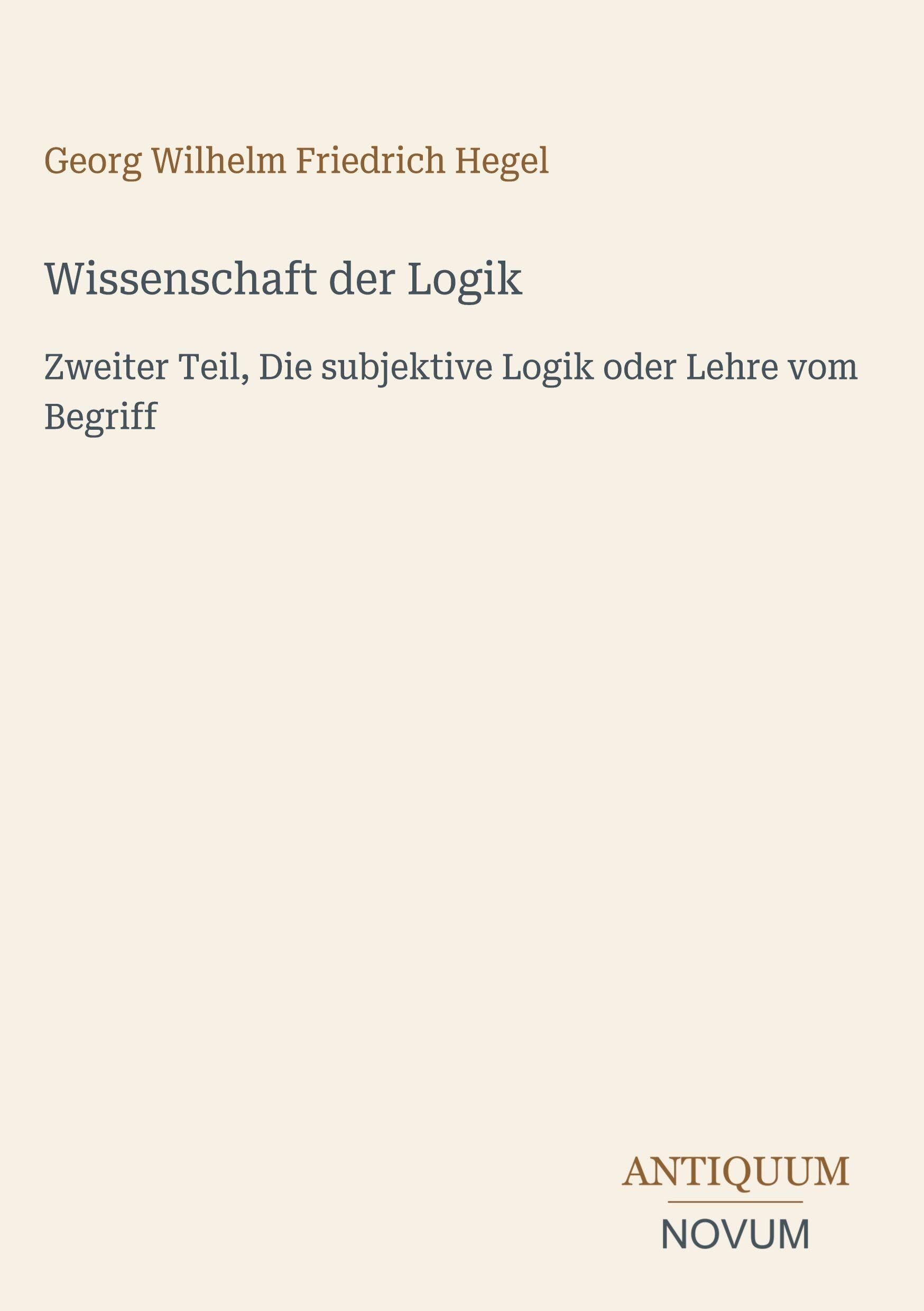 Wissenschaft der Logik