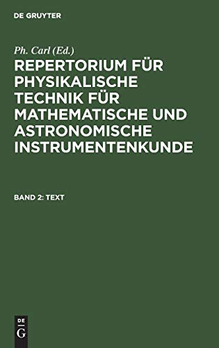 Text (Repertorium für physikalische Technik für mathematische und astronomische Instrumentenkunde)