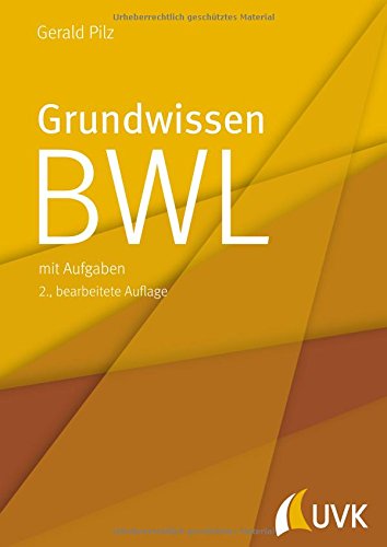 Grundwissen BWL - Gerald Pilz Taschenbuch