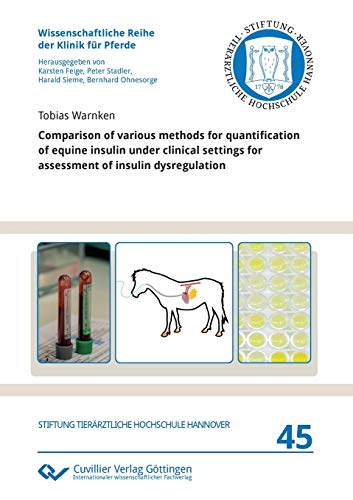 Comparison of various methods for quantification of equine insulin under clinical settings for assessment of insulin dysregulation (Band 45) (Wissenschaftliche Reihe der Klinik für Pferde)