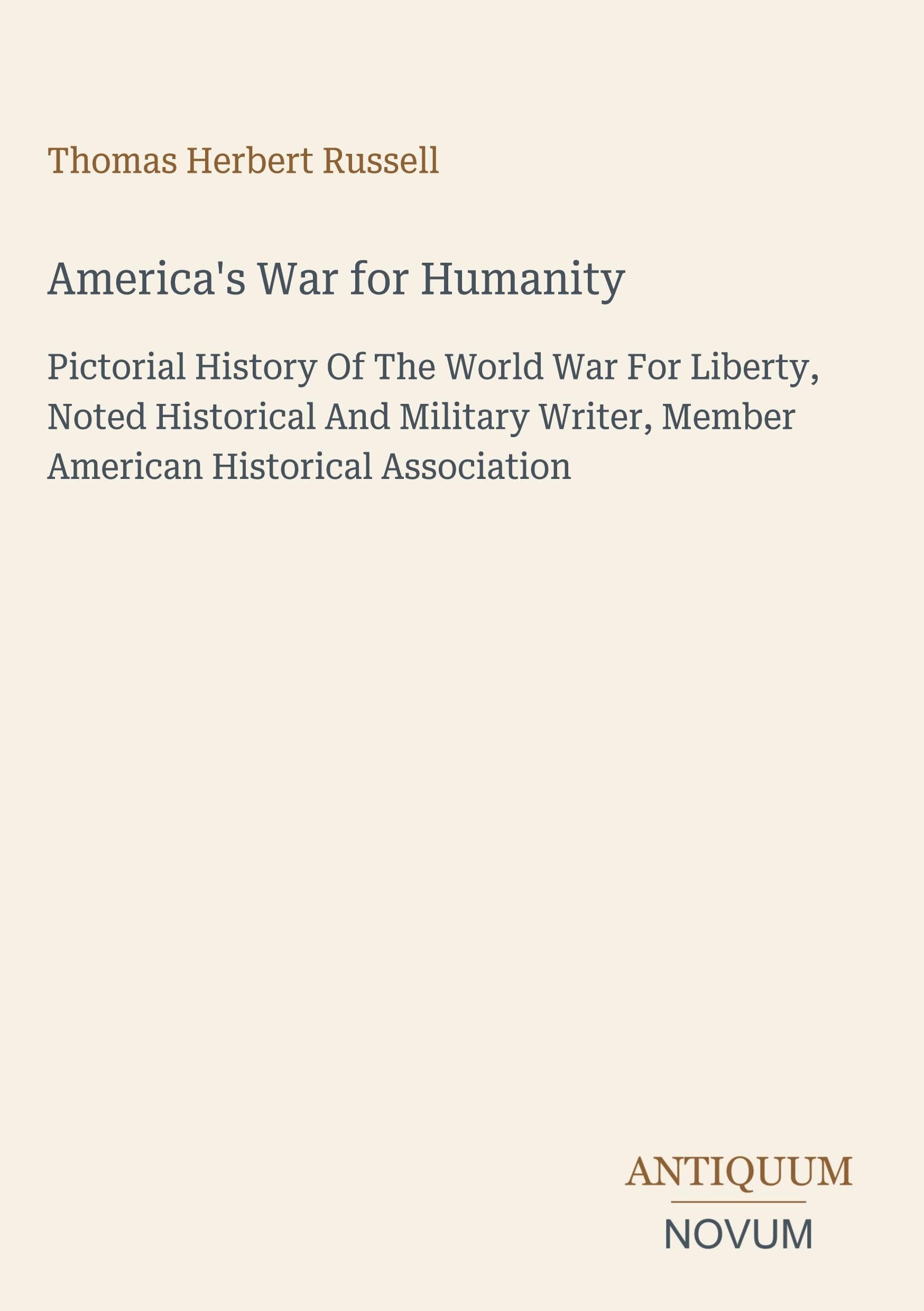 America's War for Humanity
