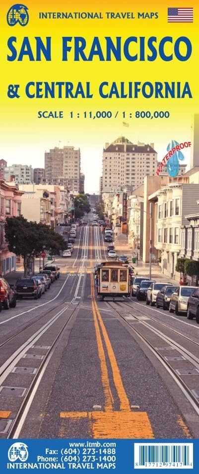 Citymap San Francisco & Central California: 1:11000