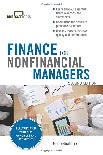 Gene Siciliano Finance For Nonfinancial Managers (Briefcase Books Series) (Briefcase Books (Paperback))