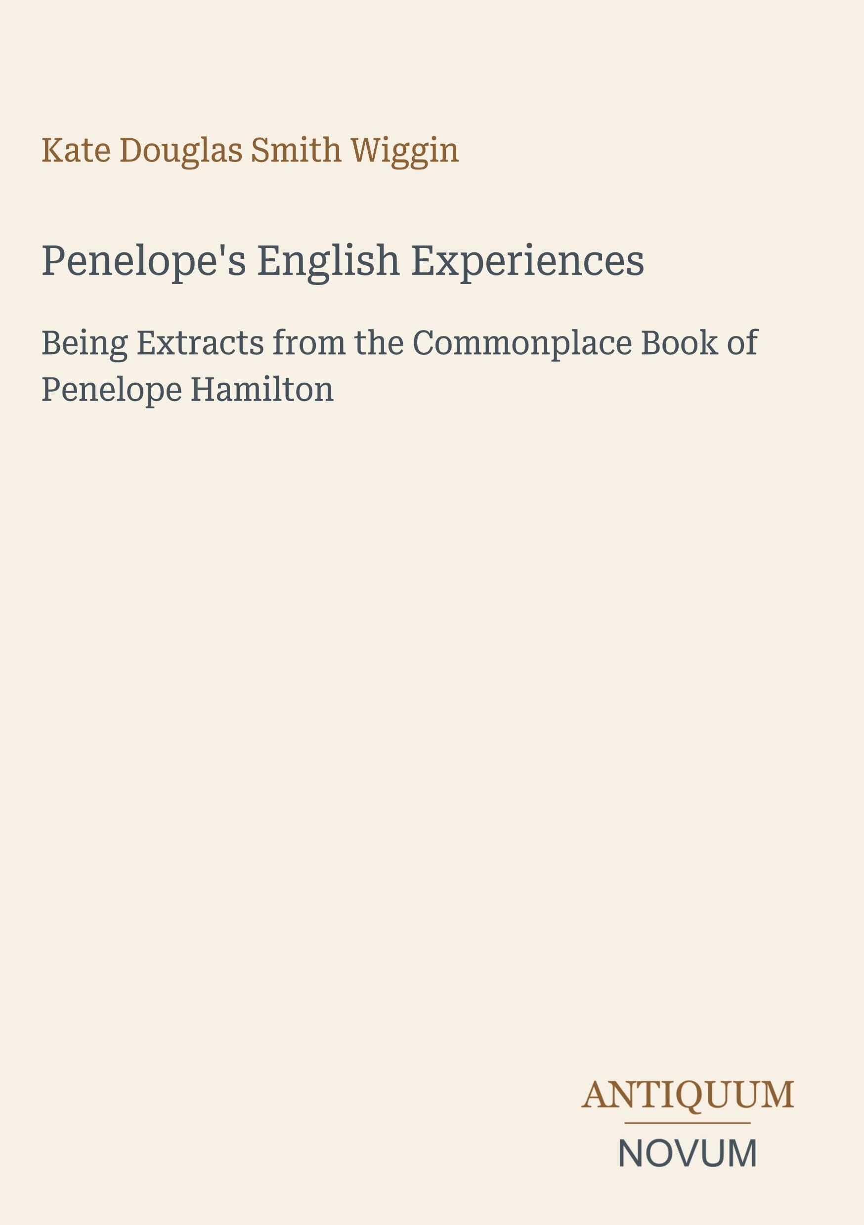 Penelope's English Experiences