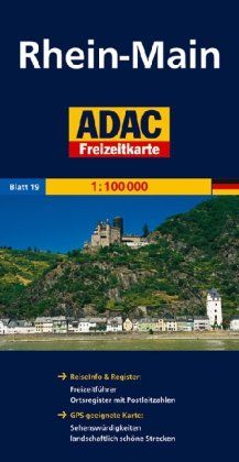 ADAC FreizeitKarte, Bl.19, Rhein-Main: Reiseführer & Register: Freizeitführer, Ortsregister mit Postleitzahlen. GPS-geeignete Karte: Sehenswürdigkeiten, landschaftlich schöne Strecken