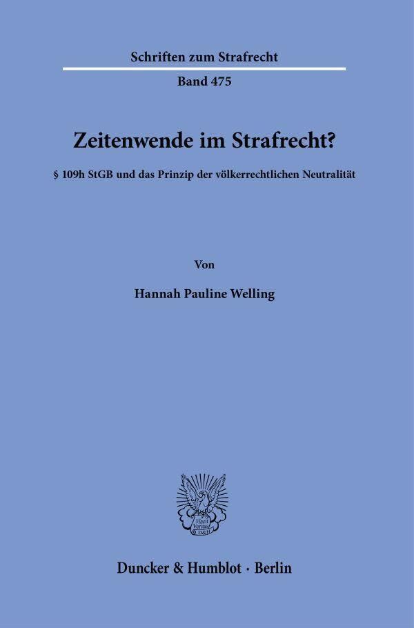 Zeitenwende im Strafrecht?